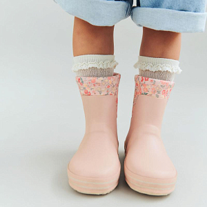 Сапоги резиновые Wheat, розовая пыльца с пудровым